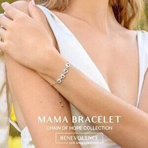 14k Polished "Mama" Baby Bracelet
